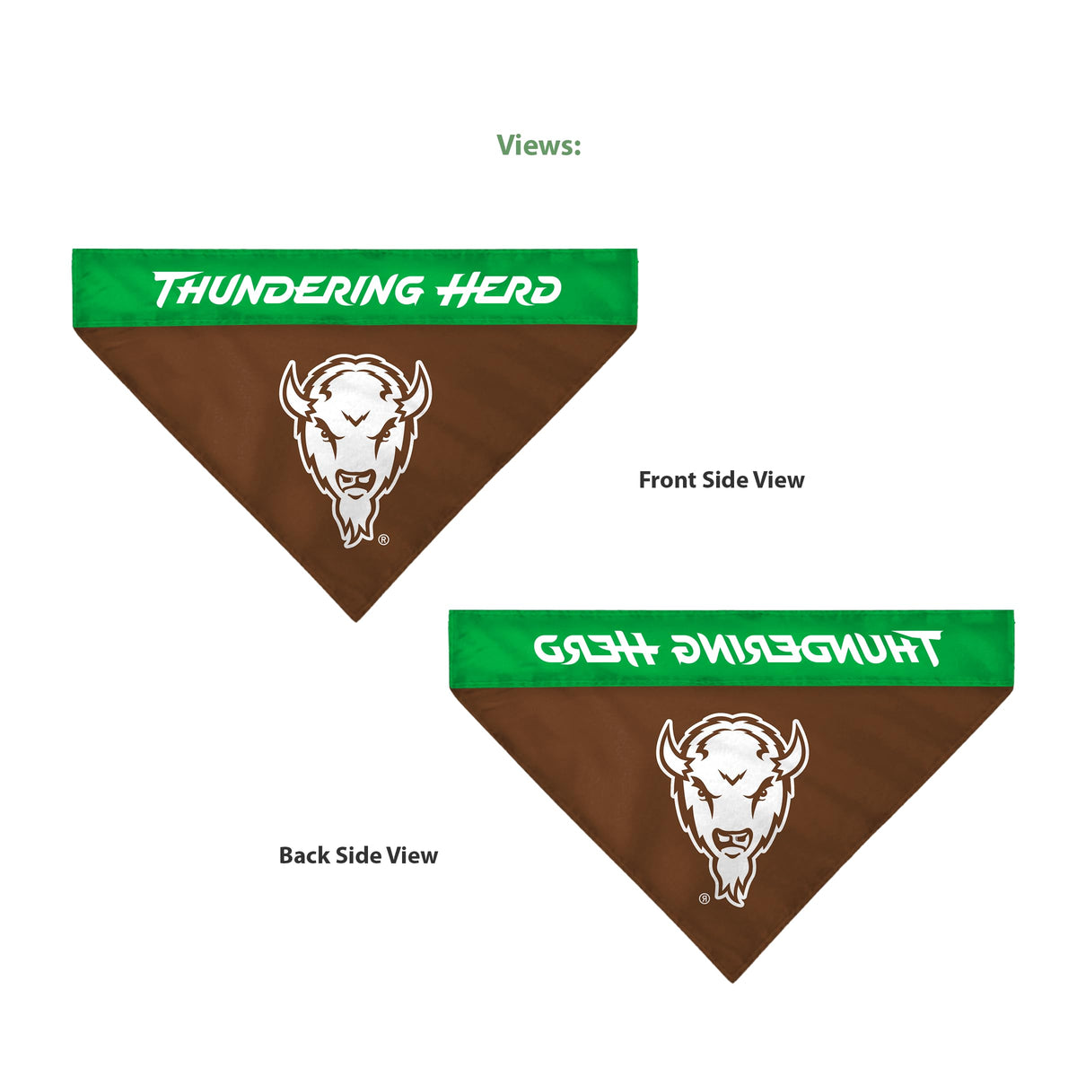 Marshall University Pet Bandana 14.75 x 9.5 inch