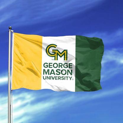 AGAS 3' x 5' George Mason GMU University Flag - For Outdoor Use - Printed Polyester with Brass Grommets - Patriots U Flags
