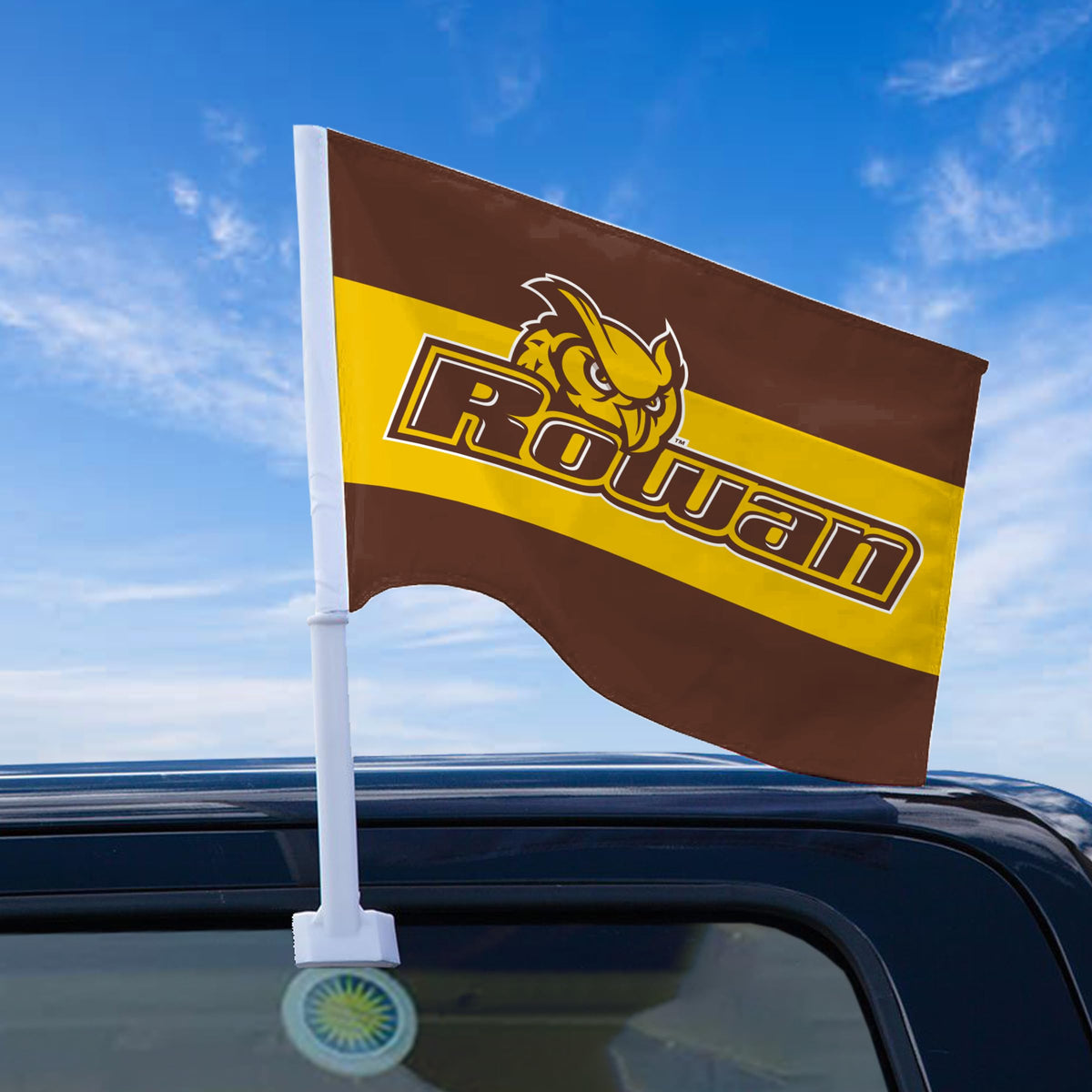 Rowan University Economy Car Flag 12 x 16 inch