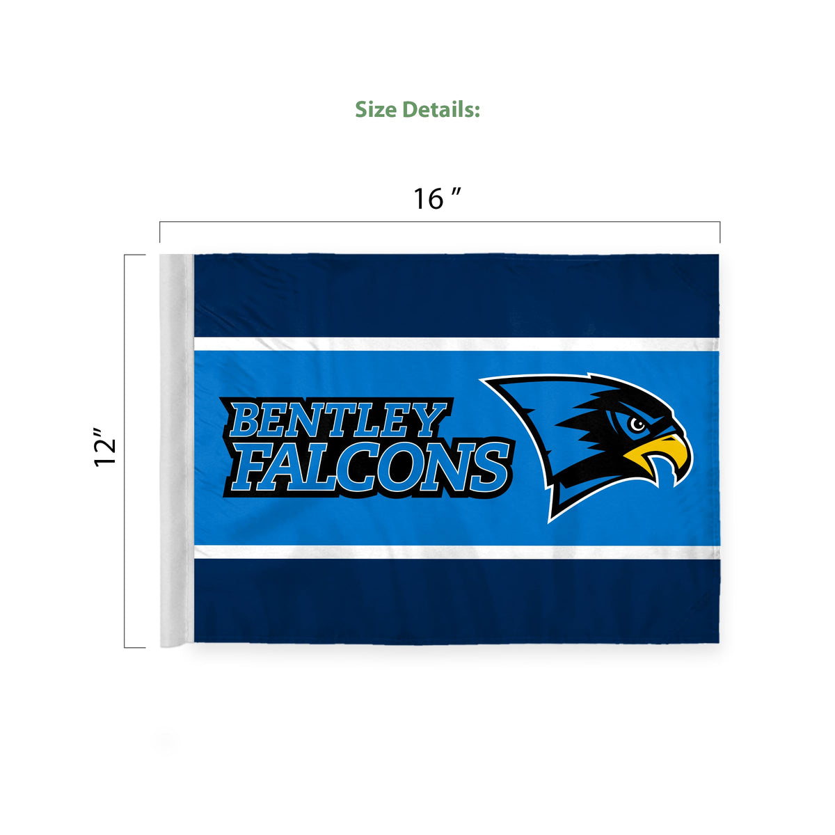 Bentley University Economy Car Flag 12 x 16 inch