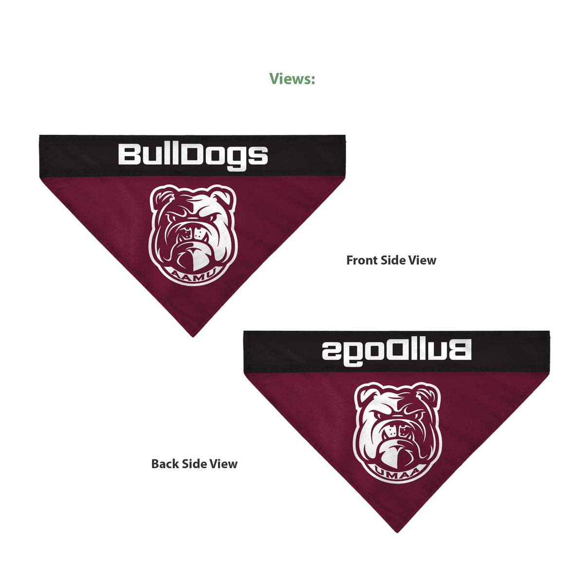 Alabama A&M University Pet Bandana 14.75 x 9.5 inch