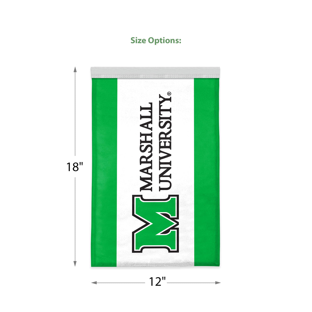 Marshall University Garden Flag 12 x 18 inch