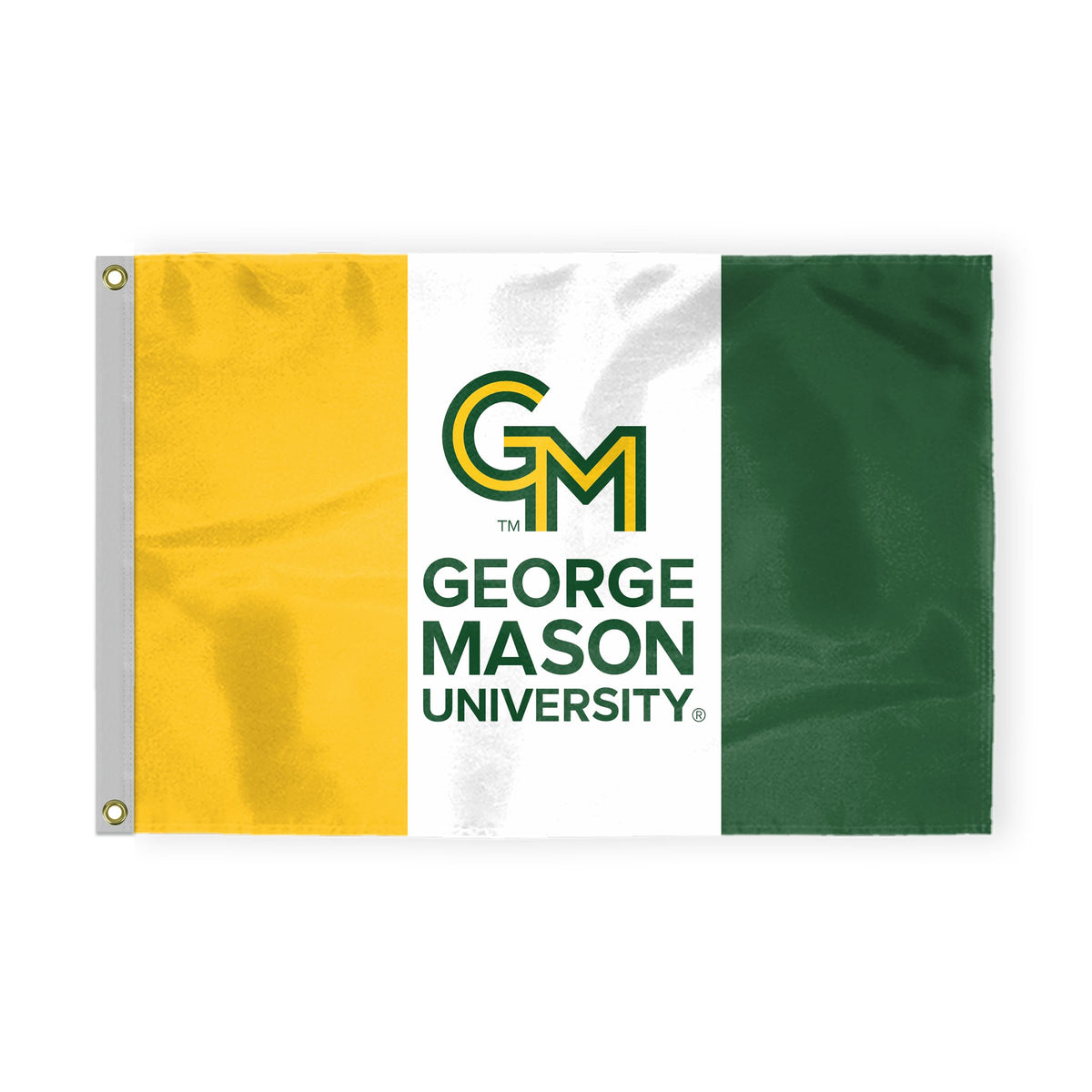 AGAS George Mason GMU Patriots 3' x 5' Flag - 200D Nylon with Brass Grommets - 3' X 5' Feet - Fan Man Cave Banner Flag