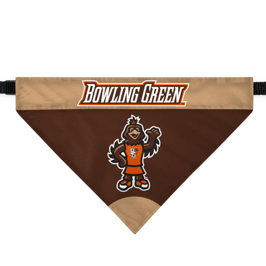 Bowling Green State University Pet Bandana 9.75 x 6.5 inch