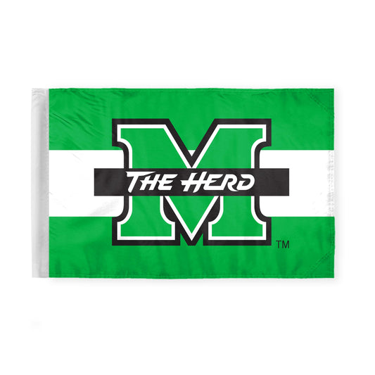 Marshall University Motorcycle Flag 6 x 9 inch