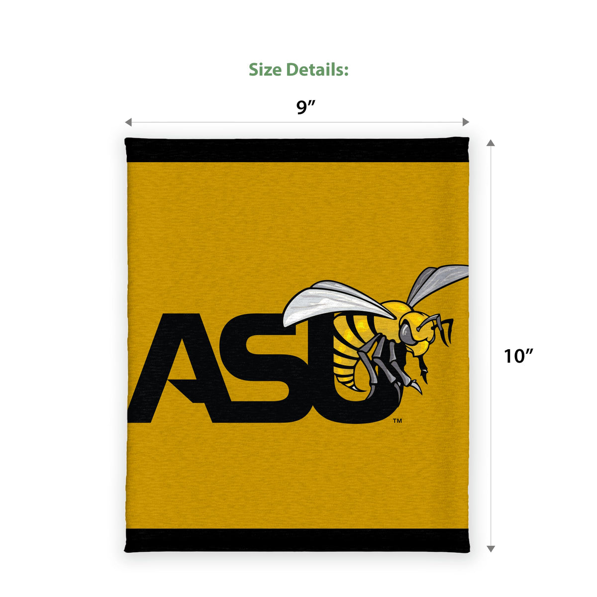 Alabama State University Neck Gaiter 9 x 10 inch