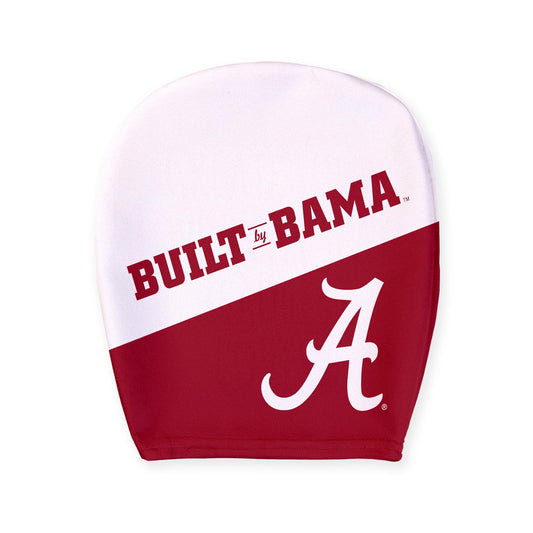 AGAS NCAA Alabama University Crimson Tide Head Rest Cover with Elastic Band for Cars Built by Bama, Unisex Adult Stretchy Material Spandex Polyester Universal Size 9" x 10.5"