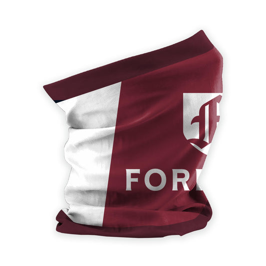 AGAS Fordham University Neck Gaiter 9 x 10 inch – Single Sided Printed Stretch Polyester Fordham Rams Gaiter with F Logo – Official NCAA Product – Fordham University Face Cover