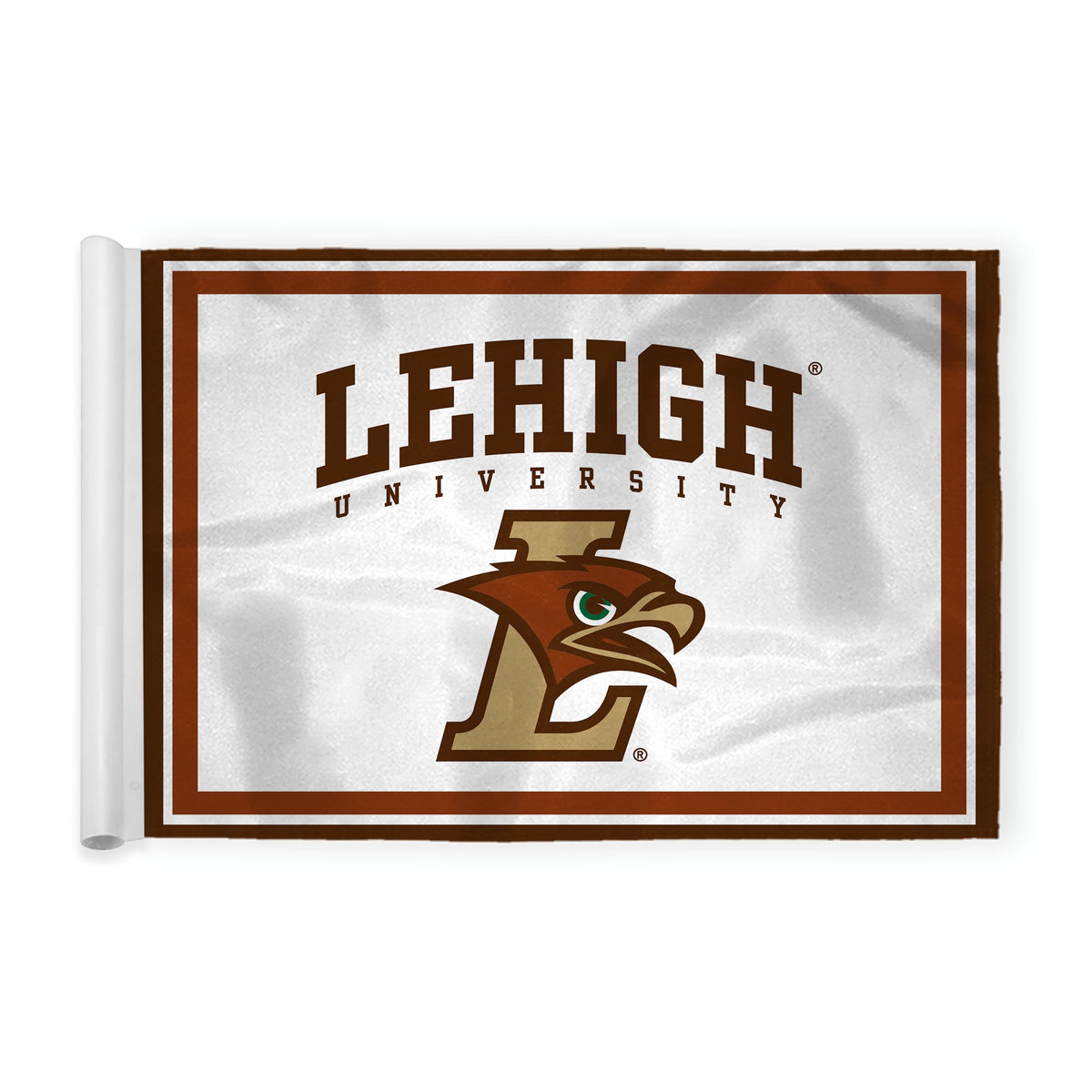 AGAS Lehigh College Flag Golf with Tube Inserted 6x8 inch, Waterproof Heavy-Duty 200D Nylon, Backyard Practice Mini Putting Green, Golf Courses, Country Club