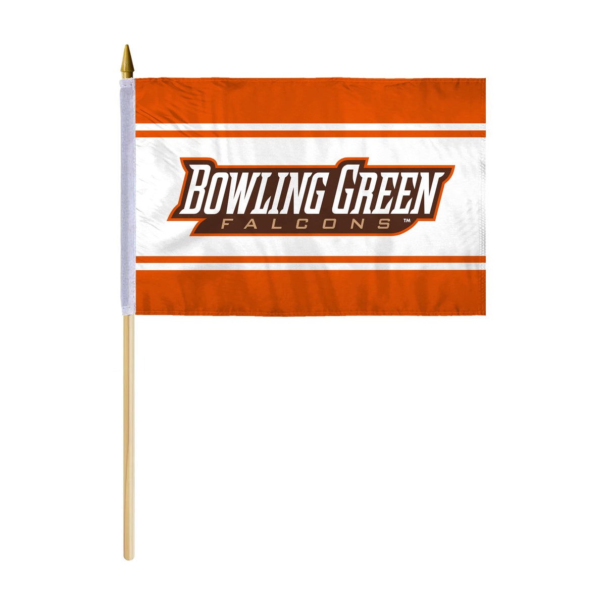 Bowling Green State University Stick Flag 12 x 18 inch