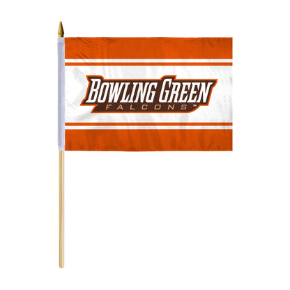 Bowling Green State University Stick Flag 12 x 18 inch