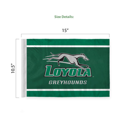 Loyola Maryland University Premium Car Flag 10.5 x 15 inch