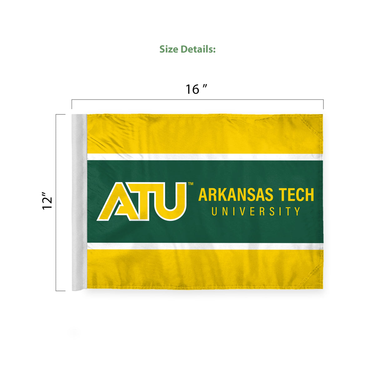 Arkansas Tech University Economy Car Flag 12 x 16 inch