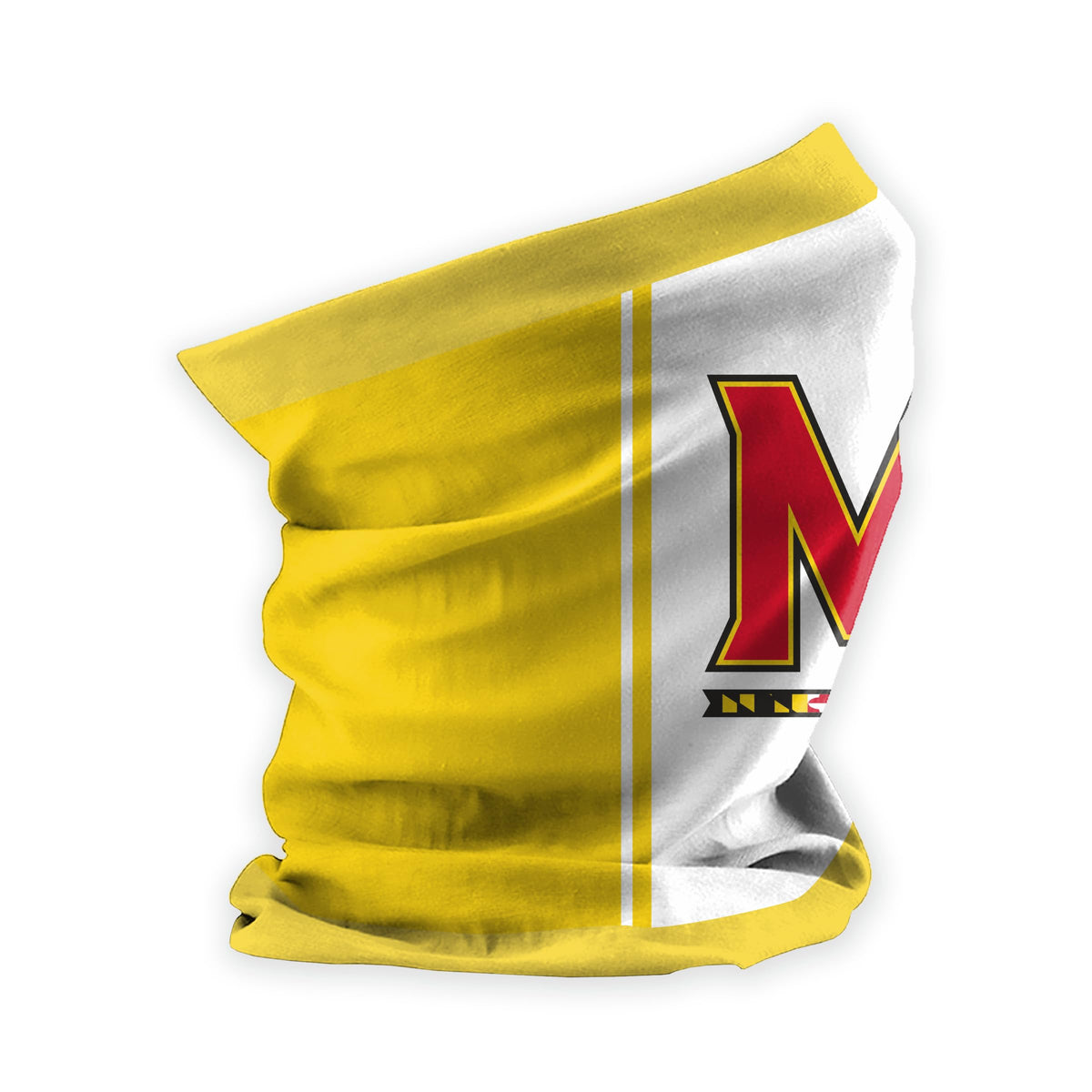 Maryland UMD University Neck Gaiter Face Cover - Multiuse Balaclava, Terrapins Beanie, Headband, Bandana, Neck Warmer, Running Scarf, Hair Band, Wristband – Officially Licensed Fan Gear