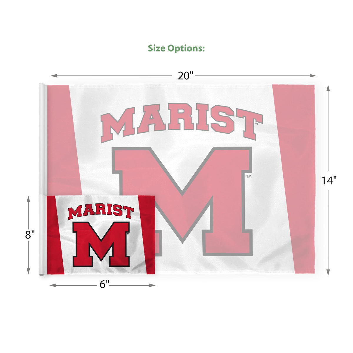 Marist University Golf Flag 6 x 8 inch