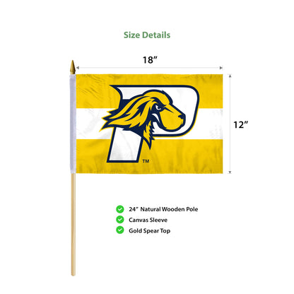 Pace University Stick Flag 12 x 18 inch