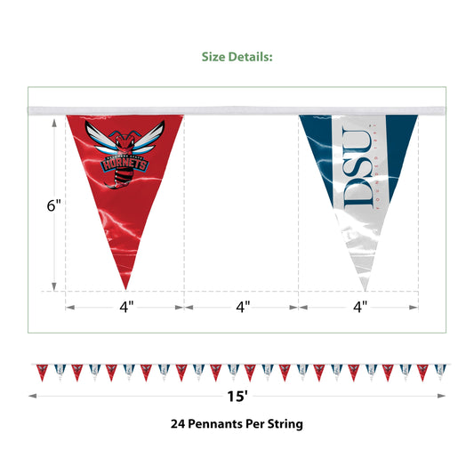 Delaware State University Pennant String 4 x 6 inch