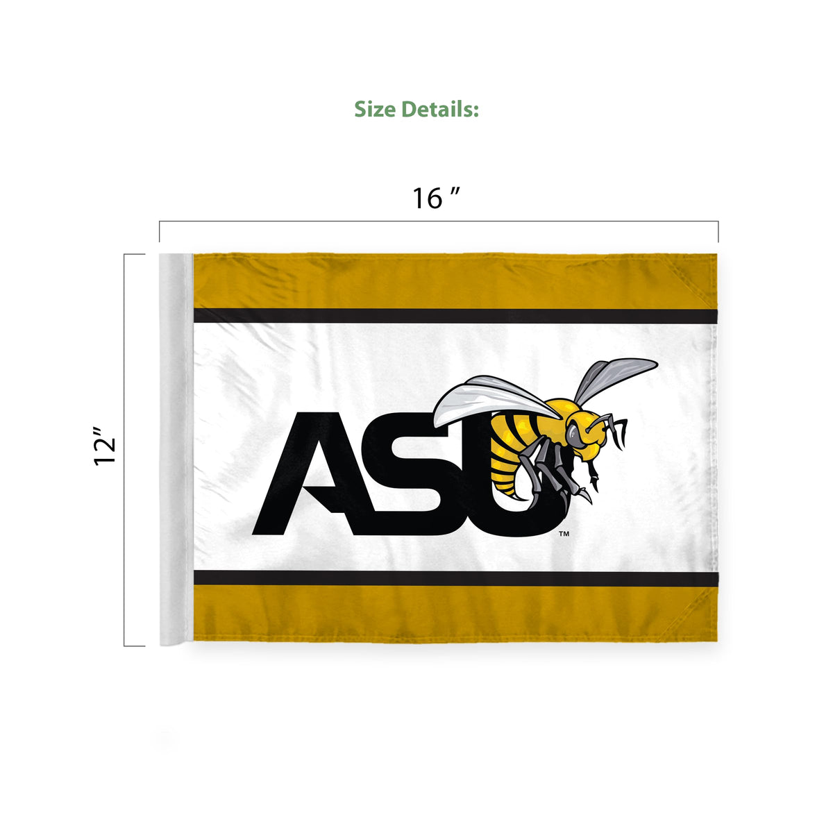 Alabama State University Economy Car Flag 12 x 16 inch