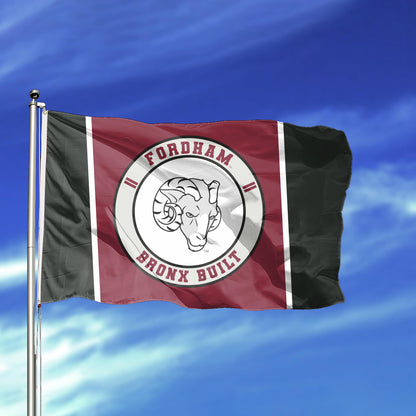AGAS Fordham University Flag 2 x 3 ft – Single Sided Printed Polyester Fordham Rams Flag Bronx Built Design – Official NCAA Product – Fordham University Outdoor Flag with Brass Grommets, Canvas Header and Reinforced Stitched Edges for Indoor Outdoor 