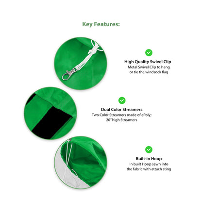 Marshall University Windsock 30 x 5.5 inch