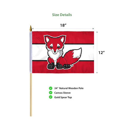 Marist University Stick Flag 12 x 18 inch