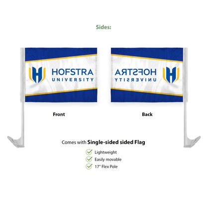 Hofstra University Economy Car Flag 12 x 16 inch