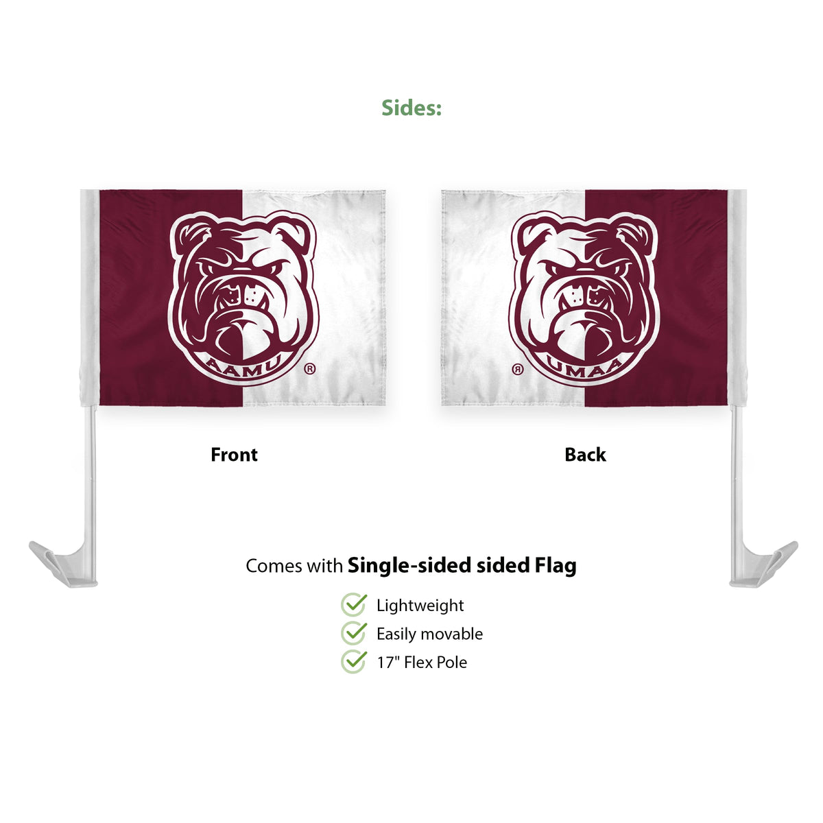Alabama A&M University Car Flag 12 x 16 inch
