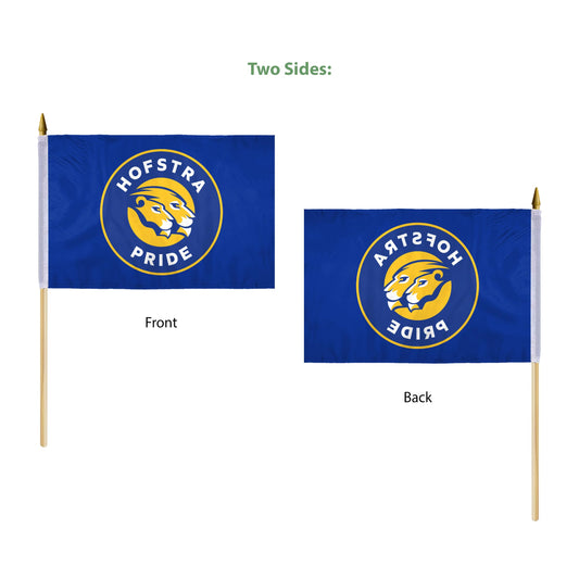 Hofstra University Stick Flag 12 x 18 inch