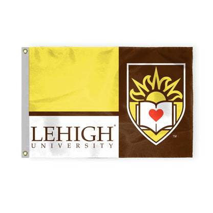 AGAS Large Lehigh University College Flags 4 x 6 ft, Heavy-Duty 200D Nylon with Brass Grommets 4 x 6
