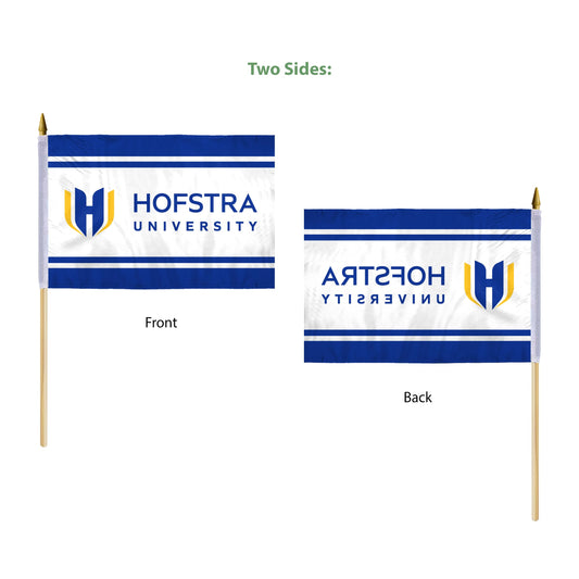 Hofstra University Stick Flag 12 x 18 inch
