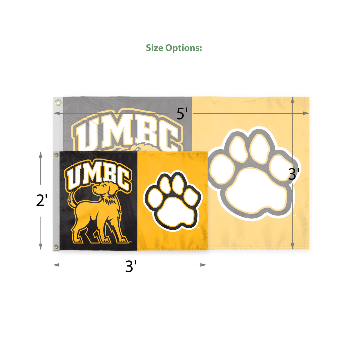 University of Maryland Baltimore County Flag 2 x 3 ft
