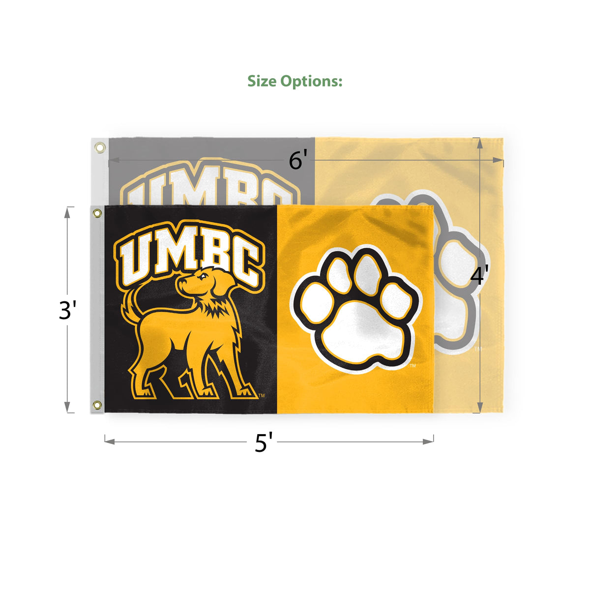 University of Maryland Baltimore County Flag 3 x 5 ft