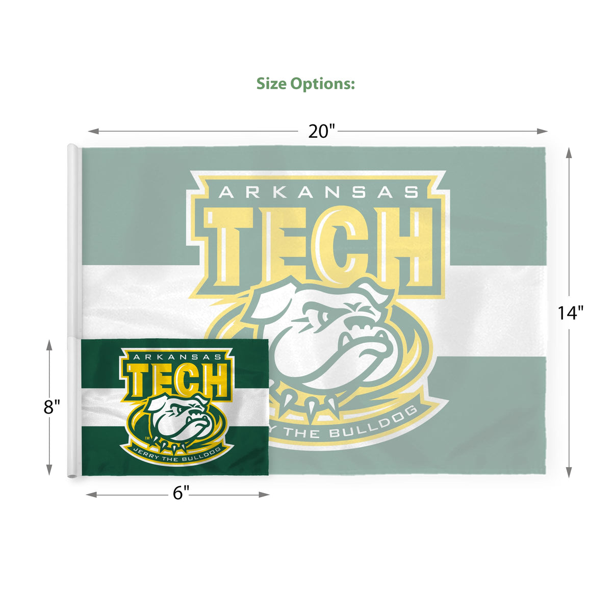 Arkansas Tech University Golf Flag 14 x 20 inch