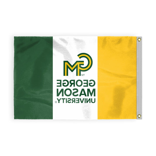 AGAS George Mason GMU Patriots 3' x 5' Flag - 200D Nylon with Brass Grommets - 3' X 5' Feet - Fan Man Cave Banner Flag