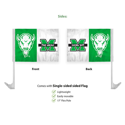 Marshall University Economy Car Flag 12 x 16 inch