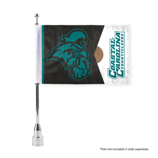 AGAS Coastal Carolina CCU Chanticleers Motorcycle Flag 6 x 9 Polyester – 3/8" Pole Sleeve – Flag Only - CCU Bike Flags
