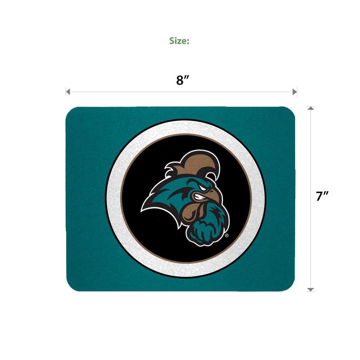 AGAS Coastal Carolina CCU University Mouse Pad - College Gear, Gaming Accessories, Office Decor, Gift for Fans, Sports Merchandise Unisex, Soft Fabric Smooth Mousepad
