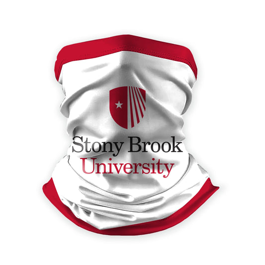 AGAS Stony Brook University Neck Gaiter 9 x 10 inch – Single Sided Printed Stretch Polyester Stony Brook Seawolves Design – Official NCAA SBU Product – Face Cover