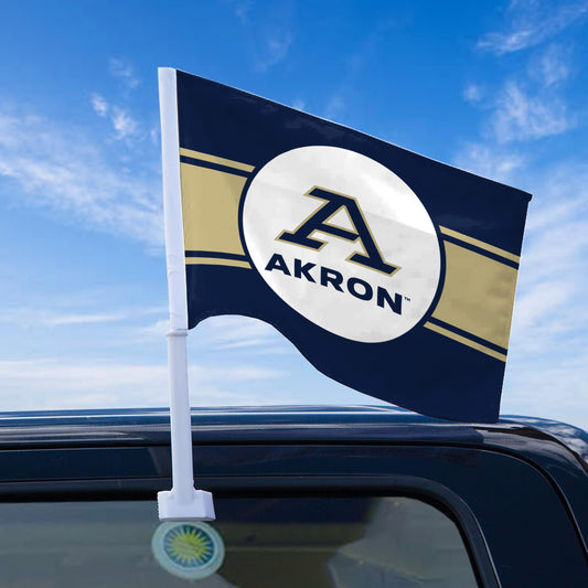 University of Akron Economy Car Flag 12 x 16 inch