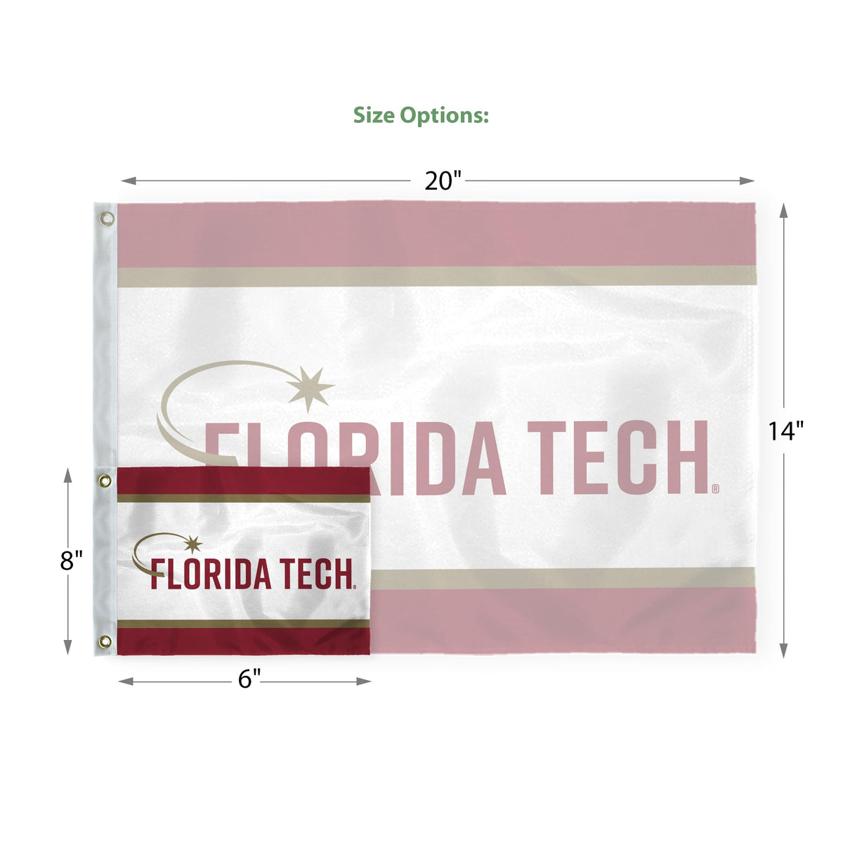 Florida Institute of Technology Golf Flag 6 x 8 inch