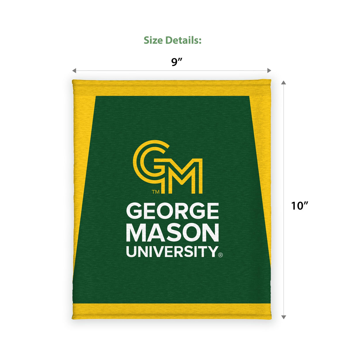 AGAS George Mason GMU University Patriots Neck Gaiter Face Cover, Multiuse Balaclava, Patriots Beanie, Headband, Bandana, Neck Warmer, Running Scarf, Hair Band, Wristband, Officially Licensed GMU Gear