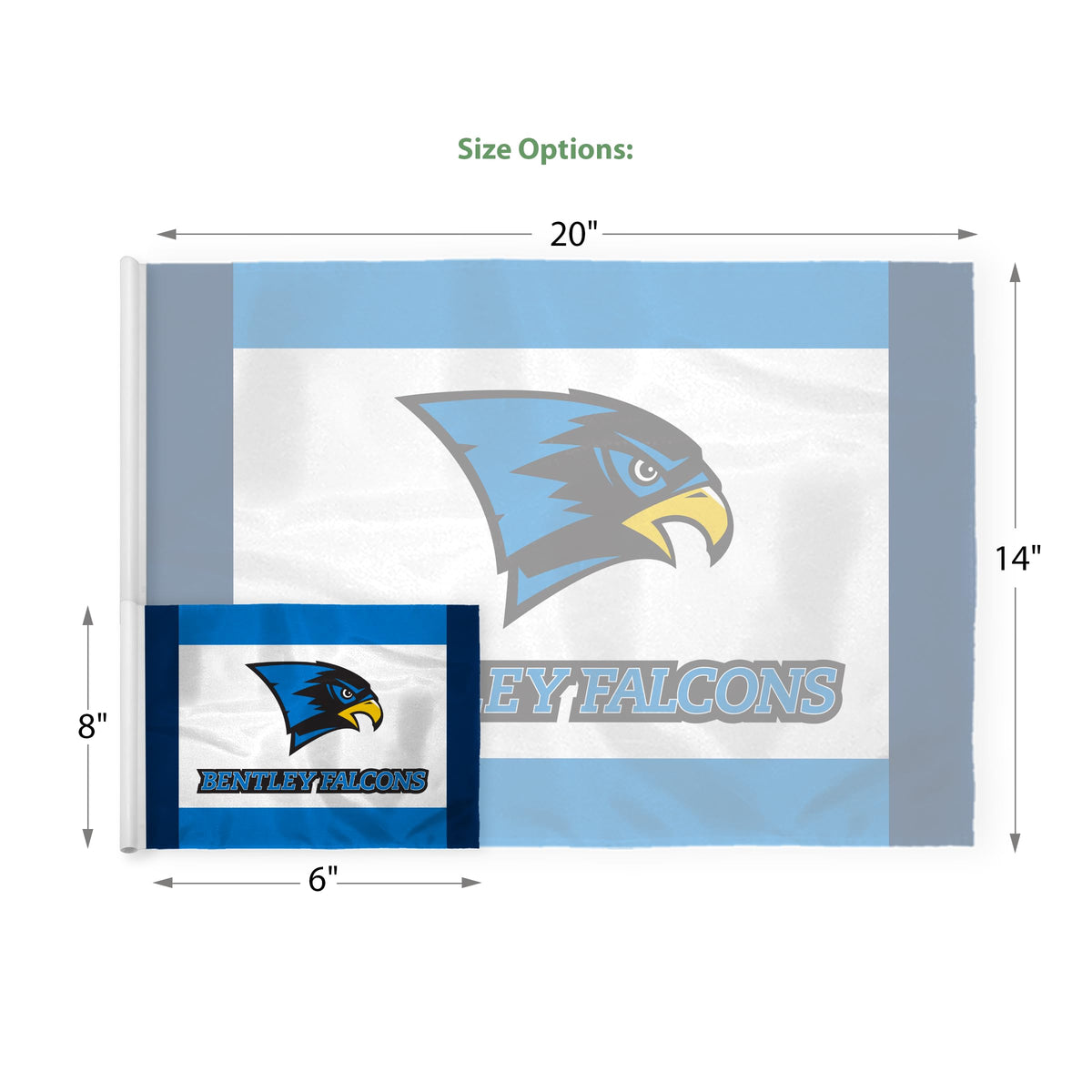 Bentley University Golf Flag 6 x 8 inch