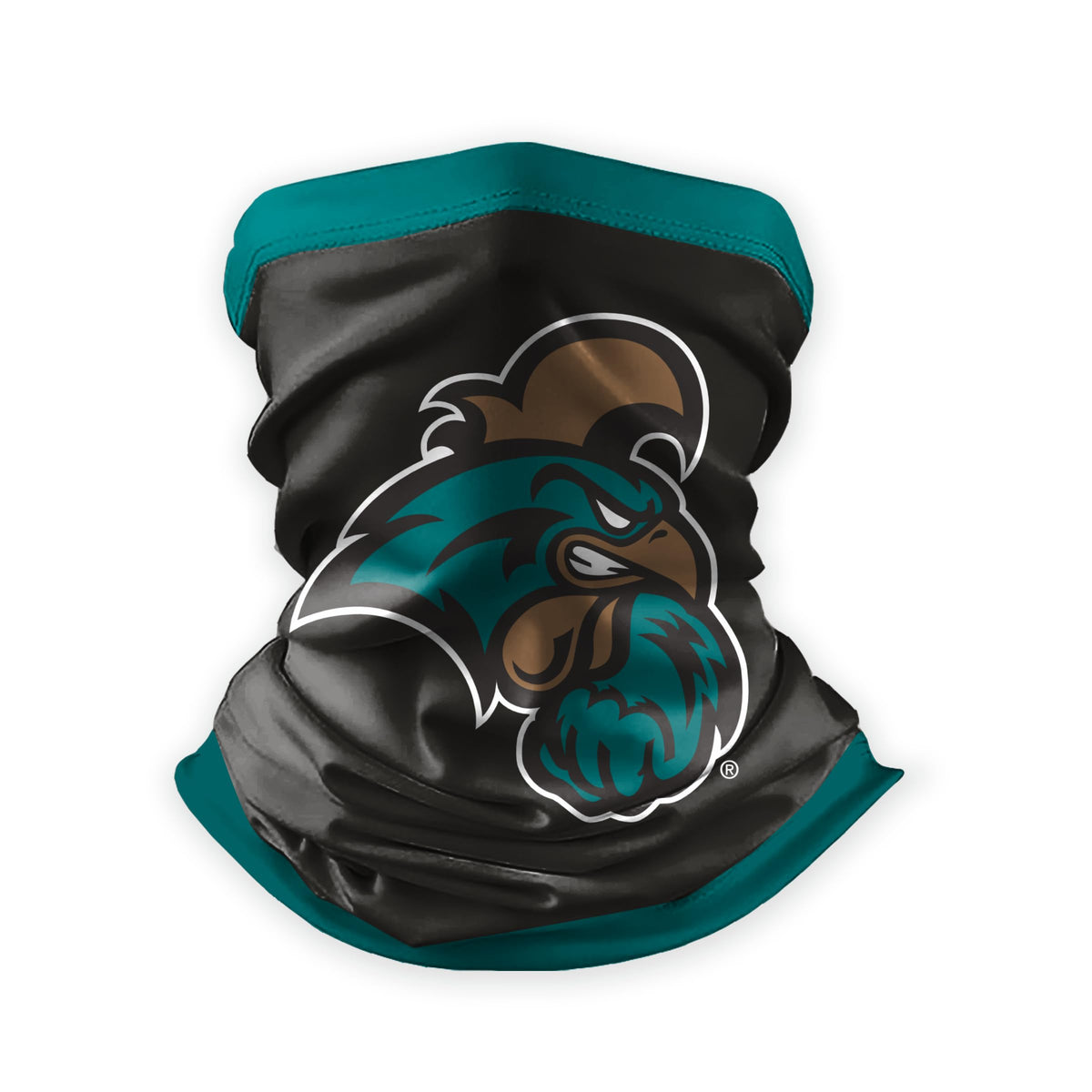 AGAS Coastal Carolina CCU University Neck Gaiter Face Cover, Multiuse Balaclava, Chanticleers Beanie, Headband, Bandana, Neck Warmer, Running Scarf, Hair Band, Wristband, Officially Licensed CCU Gear