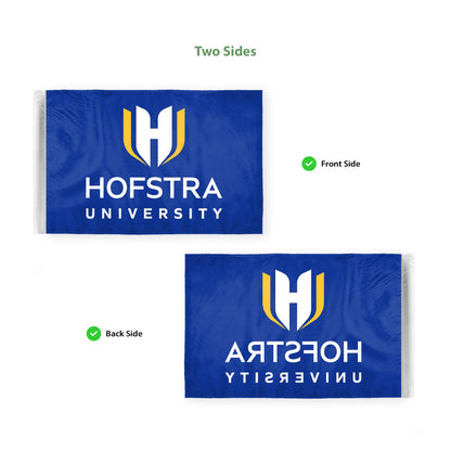 Hofstra University Motorcycle Flag 6 x 9 inch