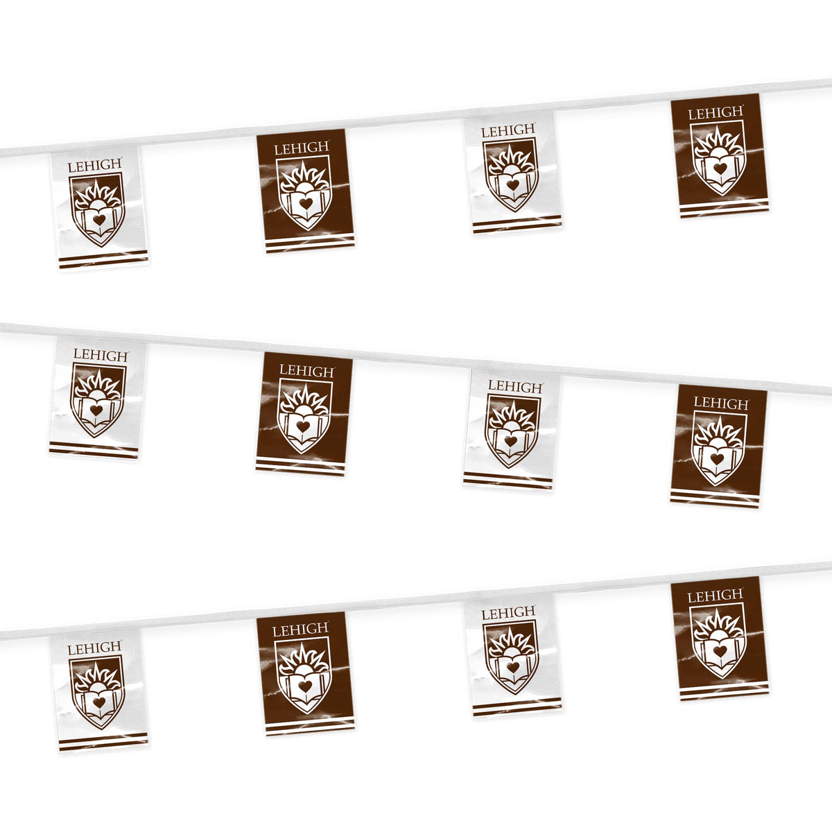AGAS 30' Lehigh Lu University Decorations, Graduation Pennant Flags, Football Décor for Congrats Grad Party