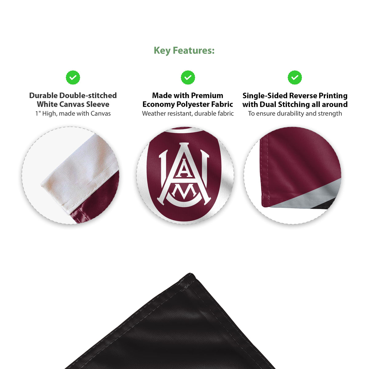 Alabama A&M University Garden Flag 12 x 18 inch