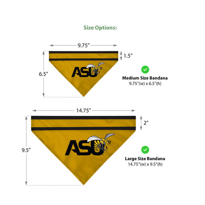 Alabama State University Pet Bandana 14.75 x 9.5 inch