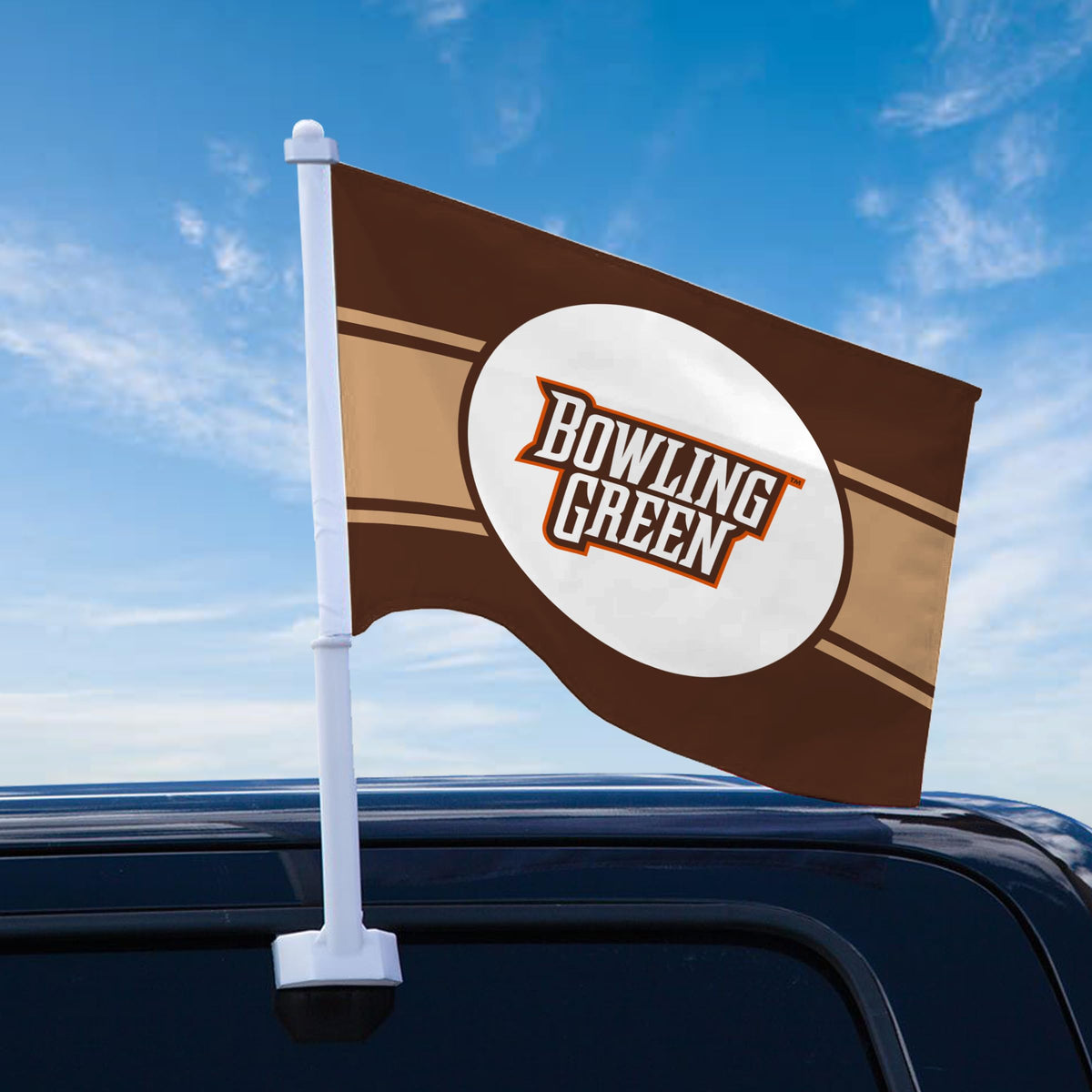 Bowling Green State University Premium Car Flag 10.5 x 15 inch