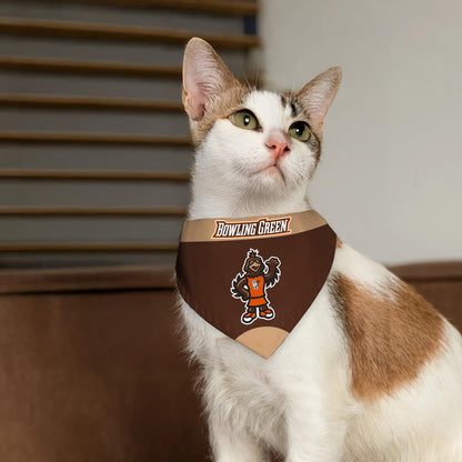Bowling Green State University Pet Bandana 9.75 x 6.5 inch
