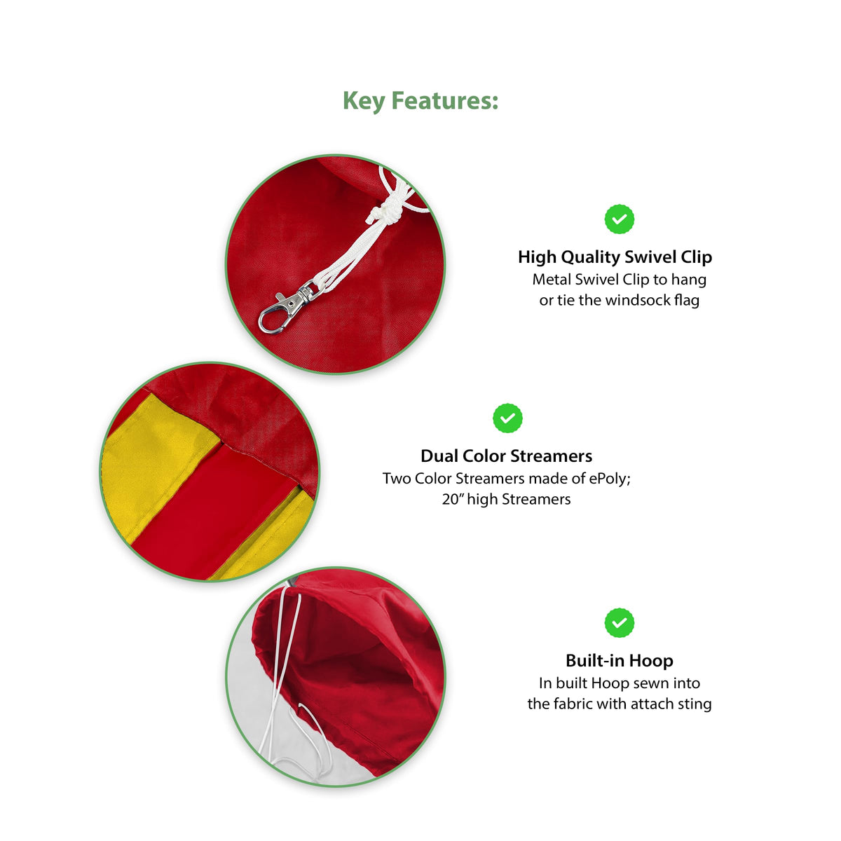 AGAS 30" Maryland UMD Terrapins Windsock, Wind Spinners, Maryland UMD Official Licensed University Merch